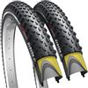 Fincci Bici Copertoni MTB 29 x 2.1 - Coppia Riflettente Pieghevoli Nero Pneumatici 52-622 con Protezione Antiforatura 1 mm 60 TPI - Imballaggio Gomme 29 per Gravel & Mountain & E bike