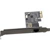 MLWSKERTY Scheda di rete PCIE Gigabit Ethernet 10/100/1000Mbps RJ45 adattatore per PC desktop Win10/11 supportato
