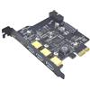 Sefdrert Hub per Scheda PCIE USB 3.2 Gen2 di Tipo C, Scheda PCI Express USB 3.0, Adattatore PCI-e PCI e USB 3, Controller USB3 3.1
