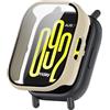 YKNIUFLY Cover Compatibile con Xiaomi Redmi Watch 5 Active, PC + Schermo Temperato Pellicola Integrata, Cassa Dell'orologio Anticaduta e Antigraffio.(Bianco Avorio)