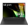 LG gram 16Z90S-G.AD89B - Portatile ultra leggero da 40,6 cm (16) 2560x1600, pannello IPS, Intel Core Ultra 7, 32 GB RAM, 1 TB SSD, 1,199 g, batteria fino a 24,5 h, W11 Home, Grigio, Tastiera Qwert
