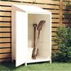Keyroto Casetta da Giardino Casetta in Legno da Giardino Capanno da Giardino Legno Massello di Abete Bianco 55x52x112 cm