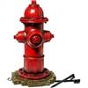 LULIND - Statua da giardino a forma di idrante con 2 paletti, 35,6 cm (piccola)