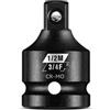 zozoa Adattatore da 3/4 F a 1/2 M Impact Socket, l'acciaio Cr-Mo supera gli standard ANSI, riduttore quadrato per trapano avvitatore a percussione
