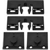 Be In Your Mind Set di 2 chiavistelli per porte del balcone Schuco, compatibili con set di fermi per porta del balcone Schuco 253655 254617 98050401, in plastica, nero, 74 mm x 29,5 mm