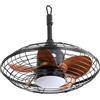 ComfortXL Ventilatore da soffitto esterno 50 cm con telecomando LED 18 W 3CCT motore DC reversibile 5 pale ABS con gancio di sospensione per patio e pergolato