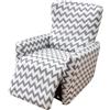 WWQQKJ Copripoltrona Relax Reclinabile Universale 4-Pezzi Moderna Fodere Poltrona Elasticizzato 1 Posto Lavabile Rimovibile,Copertura per Poltrona (Color : 24#)(39#)