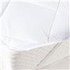 Corredocasa Topper in Microfibra Extra Morbido 600g/mq Anallergico Traspirante Antiacaro Termoregolatore 100% Poliestere Manifattura Italiana (Topper 300 Gr. Singolo)