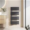 EMKE Scaldasalviette termoarredo, con Attacco Laterale, 1041x500 mm, Radiatore da Bagno, Scaldasalviette per Asciugamani ad Acqua Calda,Porta Asciugamani, Scaldasalviette, Colore Antracite, 555 Watt