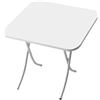 MAURY'S IL NUMERO UNO DEL RISPARMIO SAN PAOLO TAVOLO RETTANGOLARE PIEGHEVOLE LEGGERO E SALVASPAZIO (BIANCO, 70X70XH75 CM)