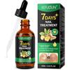 CiAIplw Trattamento Antimicotico Unghie, Trattamento Antimicotico per dita e Unghie dei Piedi Allo Zenzero, Riparazione Unghie Multiuso per Unghie Scolorite e Danneggiate e Unghie dei Piedi Spesse, 60ml