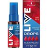 LIVE Schwarzkopf LIVE Colour Drops, Vegan, Semi-permanente, Tintura per Capelli Rossi, Dura da 2 a 12 Lavaggi, Rosso Fuoco 30 ml
