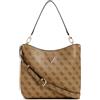 GUESS Meridian, Hobo, Borsa a Tracolla Donna, Logo Latte, Taglia Unica