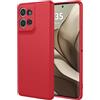 TAUYN Custodia per Motorola Edge 50 Neo, Ultra Sottile Morbida TPU Liquido Silicone Case, Antiurto Anticaduta Custodia, Rosso