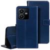 Generic Cover per Vivo Y35/Vivo Y22s Custodia,Premium Pelle PU Portafoglio con Supporto Flip Libro Libretto Custodia [Protezione Completa] [Slot per Scheda] [Supporto Stand] - Blu
