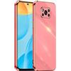 HONLEN Custodia per POCO X3 Pro/POCO X3 NFC (6.67 Inches), Cover Morbida in Silicone TPU, Design del Telaio Galvanico - Rosso
