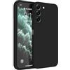 Topme Cover per Samsung Galaxy S22 (6.1 Inches) Custodia Case, Protezione Della Pelle Della Custodia in Silicone Tpu - Nero