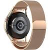 Wowstrap Cinturino per Samsung Galaxy Watch 4/5/6/7 40 mm 44 mm/Watch 6 Classic 47 mm 43 mm/Watch 4 Classic 46 mm 42 mm/5 Pro 45 mm/FE 40 mm, Cinturini in Metallo Milanese per Samsung Watch 6 5 4,Oro Rosa