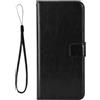ATISIJIE Custodia in Pelle PU di alta qualità per Samsung Galaxy A52 5G/A52 4G/A52S 5G,con Supporto Stand,slot per schede,Antiurto Case Custodia Cover per Samsung Galaxy A52 5G/A52 4G/A52S 5G-Nero