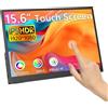 Kyyivwine 15T 15,6 pollici FHD1080P, display touchscreen IPS con 2 USB-C, HDMI, 10 punti, doppio altoparlante, monitor portatile esteso per laptop, PC, cellulare, Mac, Xbox, PS5