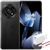 OnePlus 13 5G Smartphone, 12GB+256GB, display QHD da 6,82 pollici a 120 Hz, Snapdragon 8 Elite, tripla fotocamera posteriore da 50 MP + OIS + 3x, frontale da 32 MP, batteria da 6000 mAh, Nero Elipse