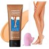 JIABAOZ Lozione Per Il Trucco Delle Gambe, Trucco per Gambe Impermeabile, Crema Colorata Gambe, Crema Coprente Capillari, Fondotinta Impermeabile per Coprire Cicatrici (2#)