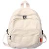 MININAI Mini zainetto per donna uomo piccola borsa di tela estetica zaino da lavoro carino zaino borsa casual zaino, bianco, Taglia unica, Zaini Daypack
