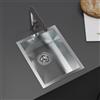 evineo m10 lavello da cucina La: 35 P: 45 cm, EV2101, m10 acciaio inox satinato lucido [Lavelli da Cucina > per Base Sottolavello a partire da 40 cm]