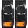 Pellini N.82 Vivace, Caffè in Grani per Espresso 1 kg, Miscela Classica Arabica e Robusta dal Gusto Deciso e Bilanciato, Caffè in Chicchi a Tostatura Media (Confezione da 2)