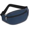 Ridirun Marsupio Sportivo Running Outdoor Fanny Pack Bag da Uomo Donna Marsupi alla Moda in Nylon con Cinturino Regolabile Rapido per Corsa Ciclismo Escursione Campeggio (Blu scuro)