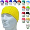 AQASKIN Cuffie Nuoto Professionali in Lycra Anallergica - Latex Free - Cuffia Piscina licra Unisex (FLUO Giallo, Pack da 1)