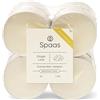 Spaas 8 x 8 Tealight Maxi alla Citronella Ginger Love, 10 Ore, Colore Panna