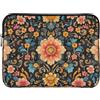 Cgiub Custodia protettiva per computer portatile con fiori vintage da 15-16 pollici, antiurto, borsa per computer portatile, per notebook, tablet, 40 x 30 x 2 cm