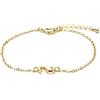 LUXENTER Bracciale finito oro giallo 18k - Alphabet