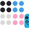 Vroxdrez Cappuccio di Ricambio per Joystick Switch, Protezione Thumbsticks per Switch/Lite, Accessori Protettivi in Silicone, 3D Grips Caps, Confezione da 4 Pezzi (multicolore)