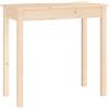 vidaXL Tavolo Consolle 80x40x75 cm in Legno Massello di Pino