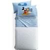 Caleffi 75979 Cotone Disney Mickey Mouse Completo Lenzuola per Singolo Letto, Multicolor