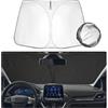 SHAOHAO Compatibile con Ford Fiesta MK8 Facelift ST ST-Line 2017-2024 2025 Parasole pieghevole, protezione dai raggi UV e dal calore, parabrezza Accessori per auto Parasole Ford Fiesta
