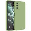 HAFFAN Custodia in Silicone TPU Compatibile con Samsung Galaxy S10 Lite/Galaxy A91 (6.7), Cover Case Protettiva per Cellulare - Verde Matcha