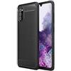 Generico LFstore-IT COVER CARBON LOOK compatibile con SAMSUNG GALAXY A41 - CUSTODIA SILICONE NERO