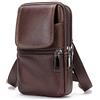 MILESTEM Cellulare Custodia con Clip per Cintura, Borsa per Cellulare a Tracolla Uomo Pelle, Verticale Piccola Pelle Marsupio Sacchetto Clip da Cintura Portafoglio con Tracolla Telefono Custodia Porta Borsetta
