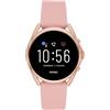 MEETECH Smartwatch FOSSIL touch screen 5 LTE Generazione con altoparlante, frequenza cardiaca, notifiche NFC e smartphone, oro rosa., Cinghia FTW60753