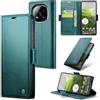 Rerzoiro Cover per Xiaomi Redmi Note 14 Pro 4G Custodia Portafoglio [Blocco RFID] Premium Pelle PU Wallet Case Flip Libro con Porta Carte Slot Supporto Flip Case per Redmi Note 14 Pro 4G, Blu-verde