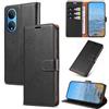 KKEIKO Cover per Honor X7, Antiurto Custodia in PU Pelle con Slot per Porta Carte, Magnetico Protettiva Cover per Honor X7, Nero