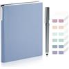 CRITIVE-SHOP Set Di Taccuini In Pelle, Agenda Vintage A5 Con 1 Penna Stilo E 120 Linguette Adesive, Taccuino Personalizzato Classico Per Il Lavoro Quotidiano, Diario Di Viaggio Per Donne E Uomini Regalo Di Natale
