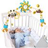caterbee Barra Giocattolo per Dondolo per Bambini, Arco da Viaggio attività per Giochi per Culla per Neonati e Bambini Piccoli.(Blue)