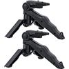VILLCASE 2Pezzi Treppiede Mini per Fotocamera e Smartphone Portatile per Live Streaming e Videochiamate Design Compatto e Flessibile per Vlog e Apprendimento Online