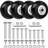 Okeeyseda 4 Pezzi di Ruote Sostitutive per Valigie per Bagagli, Ruote Girevoli Girevoli Cuscinetti Kit di Riparazione Ruote di Ricambio per Bagagli 40 mm X 18 mm