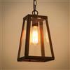 COJJ Lampada a sospensione Lampada a sospensione for esterno Lampada da parete vintage retrò IP44 in ferro industriale + vetro Lampada da esterno a pioggia impermeabile for padiglione impermeabile V