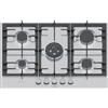 Bosch Serie 6 PCQ7A5I90 , Piano cottura a gas, 75 cm, Acciaio inox